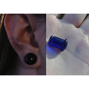 Single Flare Solid Color Plugs with Grooves Customer Photo